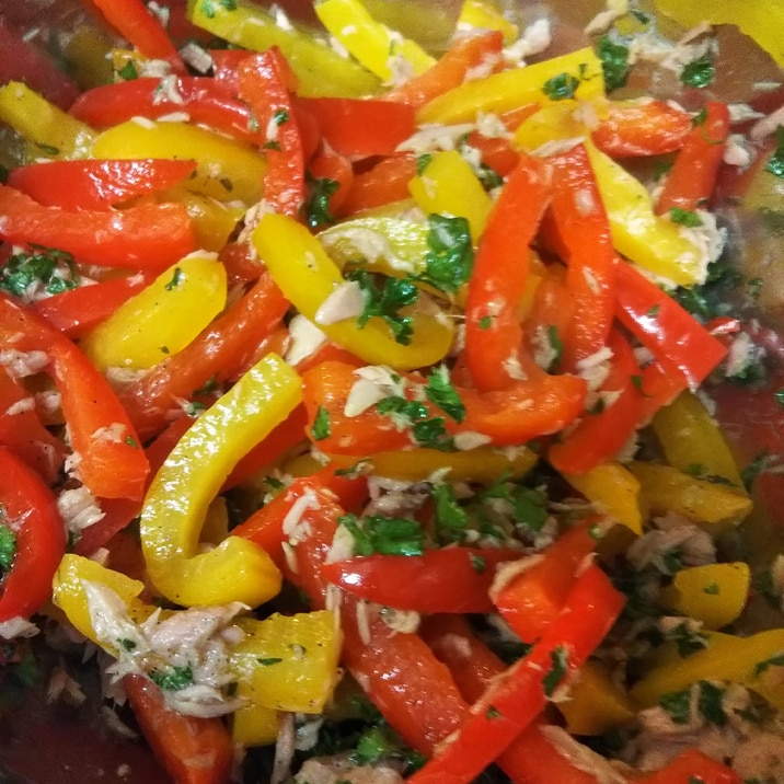 焼きパプリカとツナのマリネ レシピ 作り方 By とうすけ 楽天レシピ